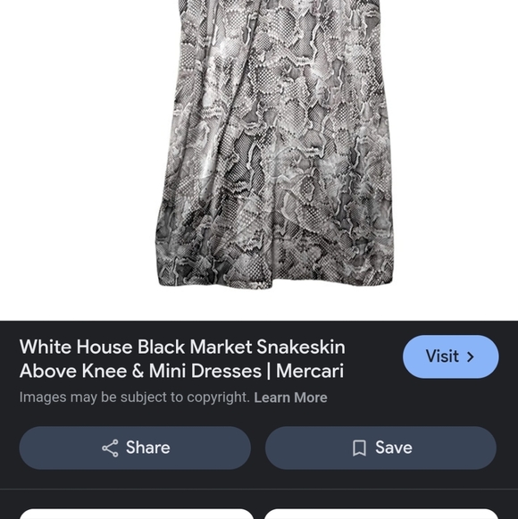 White House Black Market Women's Snake Print Slip Mini Dress_8 - Picture 7 of 10